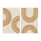 Stupell Industries Neutral Beige Rainbows 2 pc Canvas Wall Art Set Design by Martina Pavlova